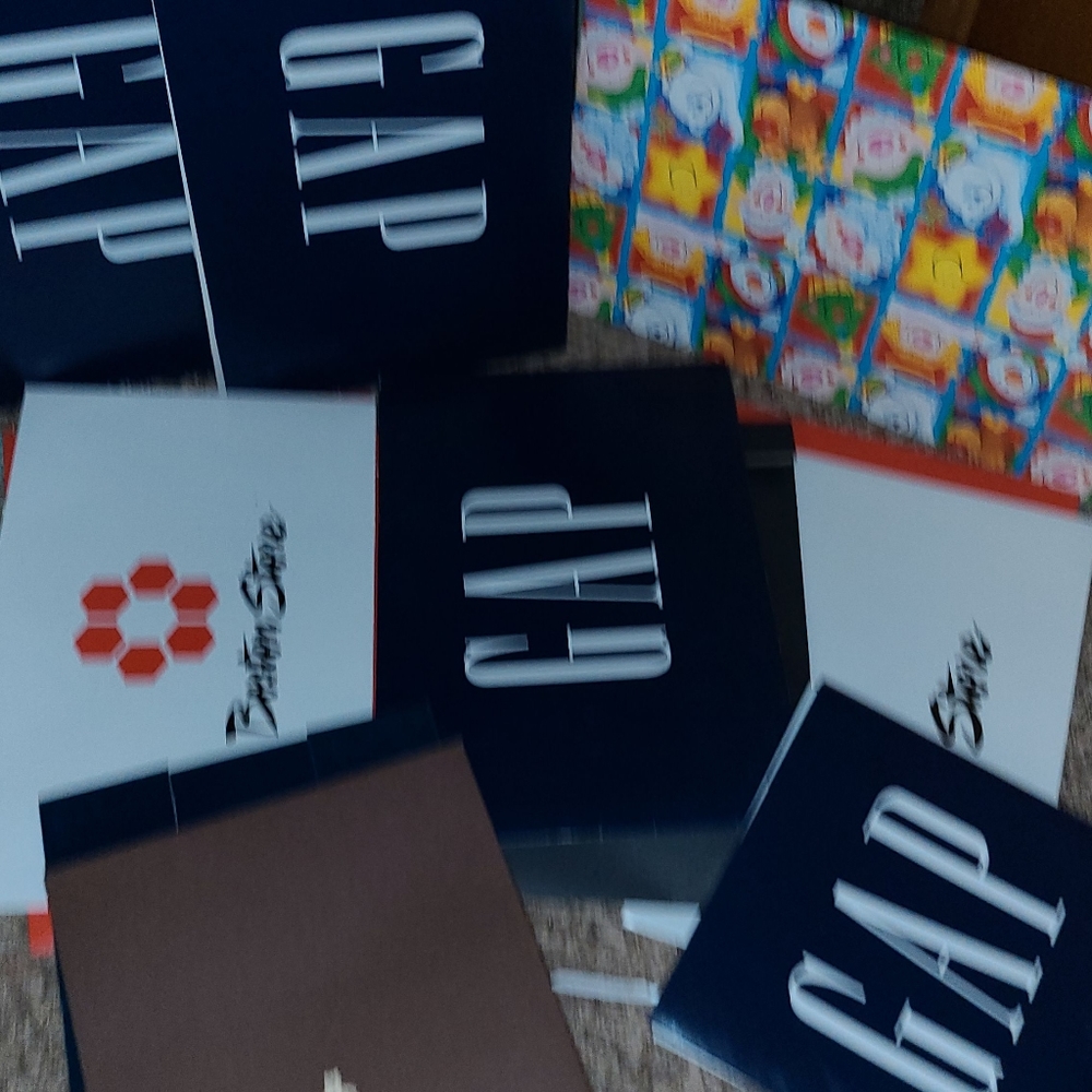 Lot of Christmas bags and boxes for wrapping gifts